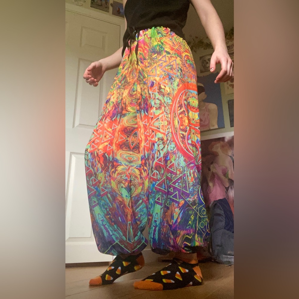 Hippie rainbow pants
